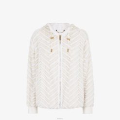 Fendi mujer chaqueta de visón 2LH8E986 vestir blanco