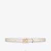 Fendi mujer cinturón de cuero 2LH8E140 accesorios blanco