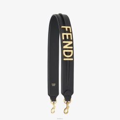Fendi mujer correa de hombro de cuero 2LH8E16 accesorios negro