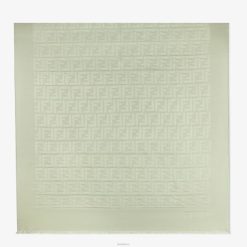 Fendi mujer estola de seda 2LH8E234 accesorios verde