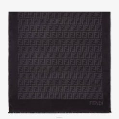 Fendi mujer estola de seda 2LH8E285 accesorios negro