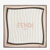 Fendi mujer fular de seda 2LH8E290 accesorios multicolor