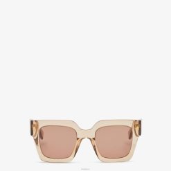 Fendi mujer gafas de sol de acetato con puente bajo 2LH8E176 accesorios beige