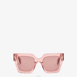 Fendi mujer gafas de sol de acetato con puente bajo 2LH8E197 accesorios rosa