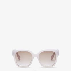 Fendi mujer gafas de sol de acetato lila transparente 2LH8E159 accesorios púrpura