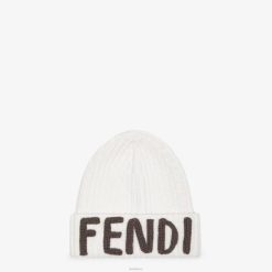 Fendi mujer gorro de lana 2LH8E360 accesorios blanco