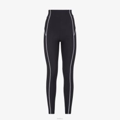 Fendi mujer leggings de licra 2LH8E1175 vestir negro