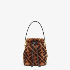 Fendi mujer minibolso de piel de oveja 2LH8E858 accesorios marrón