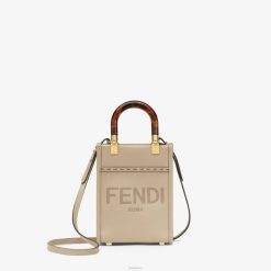 Fendi mujer minibolso de piel de paloma 2LH8E829 accesorios beige