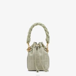 Fendi mujer minibolso ff de lona 2LH8E713 accesorios verde