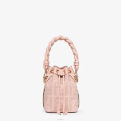 Fendi mujer minibolso ff de lona 2LH8E816 accesorios rosa