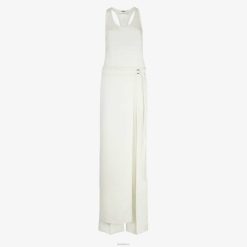 Fendi mujer mono de raso 2LH8E1133 vestir blanco