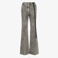 Fendi mujer pantalones de mezclilla 2LH8E1098 vestir negro