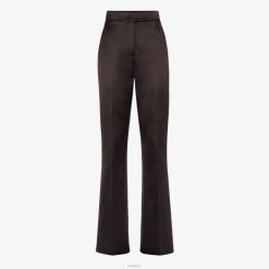 Fendi mujer pantalones de raso duquesa 2LH8E998 vestir marrón