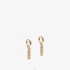 Fendi mujer pendientes de firma 2LH8E1624 joyas oro
