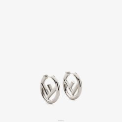Fendi mujer pendientes de paladio 2LH8E1621 joyas plata