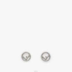 Fendi mujer pendientes de paladio 2LH8E1628 joyas plata