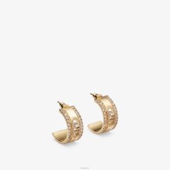 Fendi mujer pendientes en forma de o'lock 2LH8E1677 joyas oro