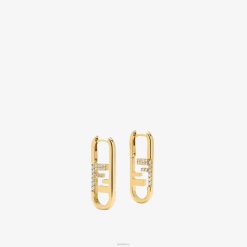 Fendi mujer pendientes en forma de o'lock 2LH8E1691 joyas oro