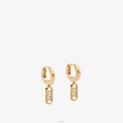 Fendi mujer pendientes en forma de o'lock 2LH8E1695 joyas oro