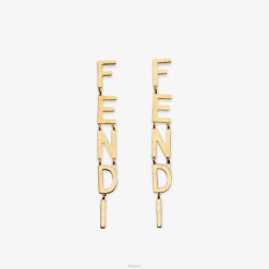 Fendi mujer pendientes vintage 2LH8E1694 joyas oro