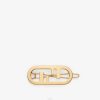 Fendi mujer Pinza para el cabello 2LH8E373 joyas oro