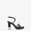 Fendi mujer sandalias de piel de napa 2LH8E1296 zapatos negro