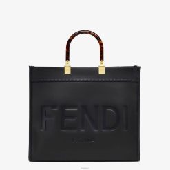 Fendi mujer shopper mediano de cuero Sunshine 2LH8E580 accesorios negro