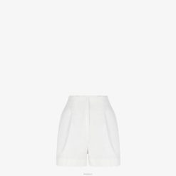 Fendi mujer shorts de mezclilla 2LH8E1229 vestir blanco