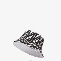 Fendi mujer sombrero de pescador de felpa 2LH8E161 accesorios negro