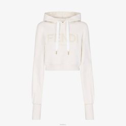 Fendi mujer sudadera de algodon 2LH8E1234 vestir blanco