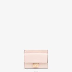 Fendi mujer tarjetero ff de napa 2LH8E1544 accesorios rosa