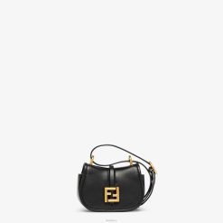 Fendi mujer vamos nano encanto de cuero 2LH8E15 accesorios negro