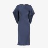 Fendi mujer vestido de raso 2LH8E1185 vestir azul