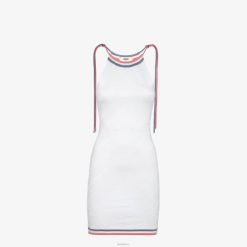 Fendi mujer vestido de viscosa 2LH8E1021 vestir blanco