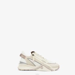 Fendi mujer zapatillas bajas de gamuza 2LH8E1287 zapatos blanco