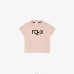 Fendi niños camiseta de roma 2LH8E2811 vestir rosa