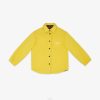 Fendi niños chaqueta camisera reversible de polar y nailon ff 2LH8E2908 vestir amarillo