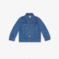 Fendi niños chaqueta vaquera juvenil 2LH8E2919 vestir azul