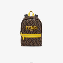 Fendi niños mochila ff de nailon con estampado roma 2LH8E2906 accesorios multicolor