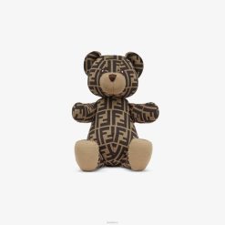 Fendi niños osito de peluche con el logotipo de ff 2LH8E2779 accesorios marrón